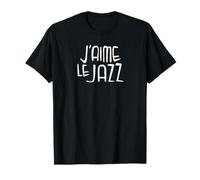Amo la musica jazz, tipografia jazz Maglietta