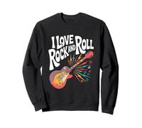 Amo la musica rock and roll per chitarra Felpa
