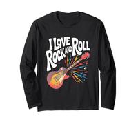 Amo la musica rock and roll per chitarra Maglia a Manica