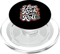 Amo la musica rock and roll per chitarra PopSockets PopGrip per MagSafe
