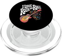Amo la musica rock and roll per chitarra PopSockets PopGrip per MagSafe