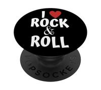 Amo la musica rock & roll per i fan PopSockets PopGrip Adesivo