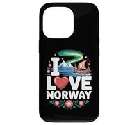 Amo la nave vichinga Norway Northern Lights Custodia per iPhone 13 Pro