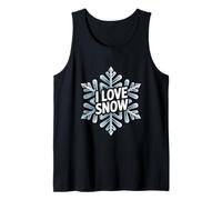 Amo la neve Snowflake Entusiast Winter Canotta