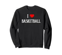 Amo la pallacanestro Mi piace la pallacanestro B-Ball Sport Lover Felpa