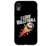 Amo la pallavolo appassionato gioco spirito Custodia per iPhone XR