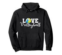 Amo la pallavolo Felpa con Cappuccio