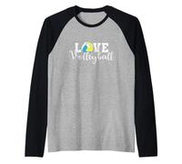 Amo la pallavolo Maglia con Maniche Raglan