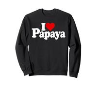 Amo LA Papaya A Forma di Cuore Felpa