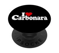 AMO LA PASTA ITALIANA CUORE CARBONARA PopSockets PopGrip Adesivo