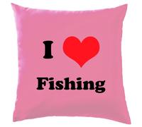 Amo La Pesca - Cuscino - Attrezzatura Da Pesca Pescatore Pesce Divertente