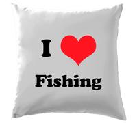 Amo La Pesca - Cuscino - Attrezzatura Da Pesca Pescatore Pesce Divertente