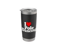 AMO LA POLE DANCE CON IL CUORE Bicchiere termico in acciaio inox doppia parete