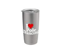 AMO LA POLE DANCE CON IL CUORE Bicchiere termico in acciaio inox doppia parete