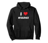 Amo la resilienza - Dura Resistenza Affronta Mentalità Felpa con Cappuccio