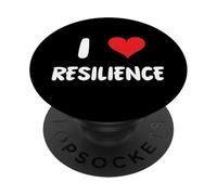 Amo la resilienza - Dura Resistenza Affronta Mentalità PopSockets PopGrip Adesivo