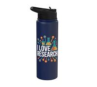 Amo la ricerca Chimica Scienza Divertimento Stainless Steel Insulated Water Bottle