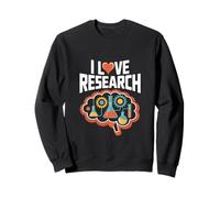 Amo la ricerca, la scienza, il geek design Felpa