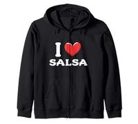 Amo la Salsa Felpa con Cappuccio