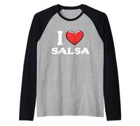 Amo la Salsa Maglia con Maniche Raglan