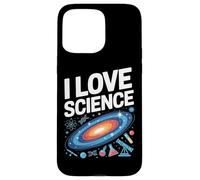 Amo la scienza Appassionato dell'universo cosmico Custodia per iPhone 15 Pro Max