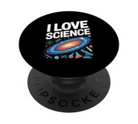 Amo la scienza Appassionato dell'universo cosmico PopSockets PopGrip Adesivo