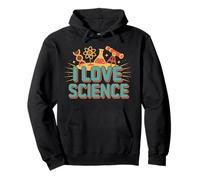 Amo la Scienza Chimica Astronomia Felpa con Cappuccio