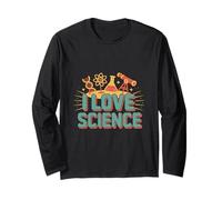 Amo la Scienza Chimica Astronomia Maglia a Manica