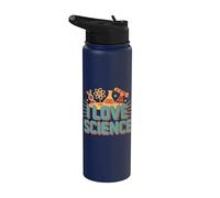 Amo la scienza Chimica Astronomia Stainless Steel Insulated Water Bottle