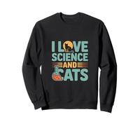 Amo la Scienza e i Gatti Chimica Feline Felpa