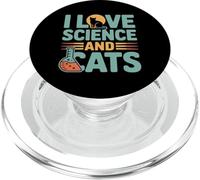 Amo la scienza e i gatti Chimica Feline PopSockets PopGrip per MagSafe