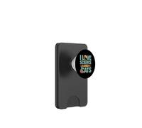 Amo la scienza e i gatti Chimica Feline PopSockets PopWallet per MagSafe