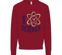 Amo La Scienza Fisica Chimica Biologia Geek Per Bambini Felpa