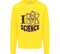 Amo La Scienza Fisica Chimica Biologia Geek Per Bambini Felpa