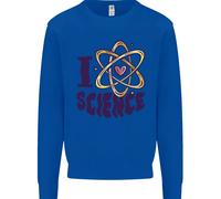 Amo La Scienza Fisica Chimica Biologia Geek Per Bambini Felpa