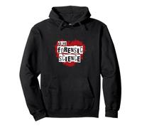 Amo la Scienza forense Heart Design Felpa con Cappuccio
