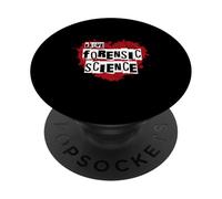 Amo la scienza forense Heart Design PopSockets PopGrip Adesivo