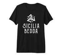 Amo la Sicilia Stemma Siciliano Maglietta Premium