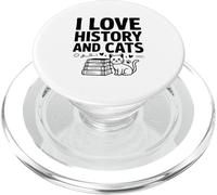 Amo la storia e i gatti Funny History Lover Cat PopSockets PopGrip per MagSafe