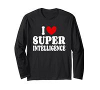 Amo La Superintelligenza IA Intelligenza Artificiale Geek Maglia a Manica