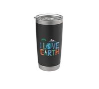 Amo la Terra - Giornata della Terra Bicchiere termico in acciaio inox doppia parete