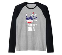 Amo la Thailandia Thai Pride È nella mia Famiglia Tailandese Dna Maglia con Maniche Raglan