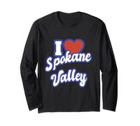 Amo la Valle di Spokane Washington Maglia a Manica