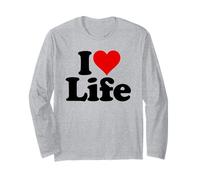 Amo LA Vita del Cuore Vivere Maglia a Manica