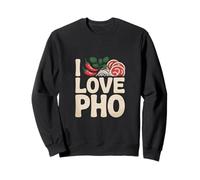 Amo la zuppa di Noodle vietnamita Pho Felpa