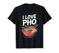 Amo la zuppa di Noodle vietnamita Pho Maglietta