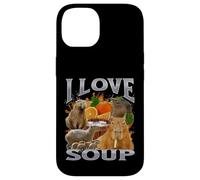 Amo la zuppa Funny Capybara Meme Bootleg Y2K Graphic Custodia per iPhone 14