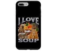 Amo la zuppa Funny Capybara Meme Bootleg Y2K Graphic Custodia per iPhone 7 Plus/8 Plus