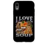 Amo la zuppa Funny Capybara Meme Bootleg Y2K Graphic Custodia per iPhone XR