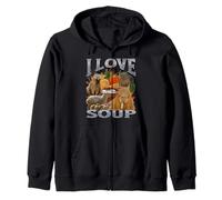 Amo la zuppa Funny Capybara Meme Bootleg Y2K Graphic Felpa con Cappuccio